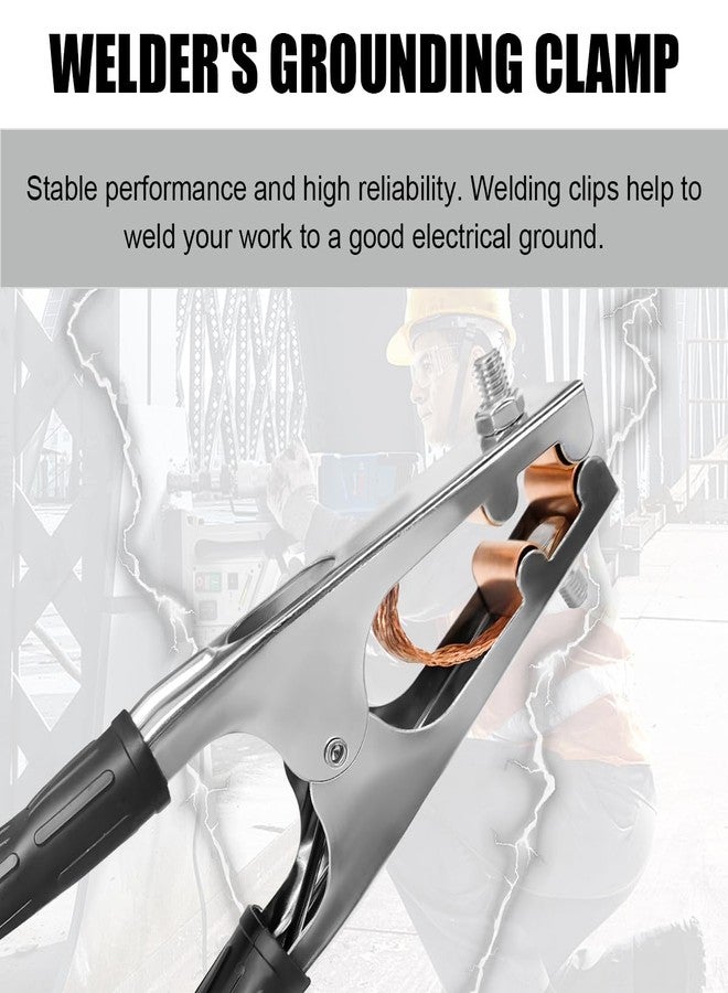 Ohleats 500A Welding Ground Clamp, Electroplated Copper Soldering Ground Clamp, Welding Earth Clip with Non-Slip Handle, Copper Grounding Clip for Manual Welder, Car Accessories - Image 4