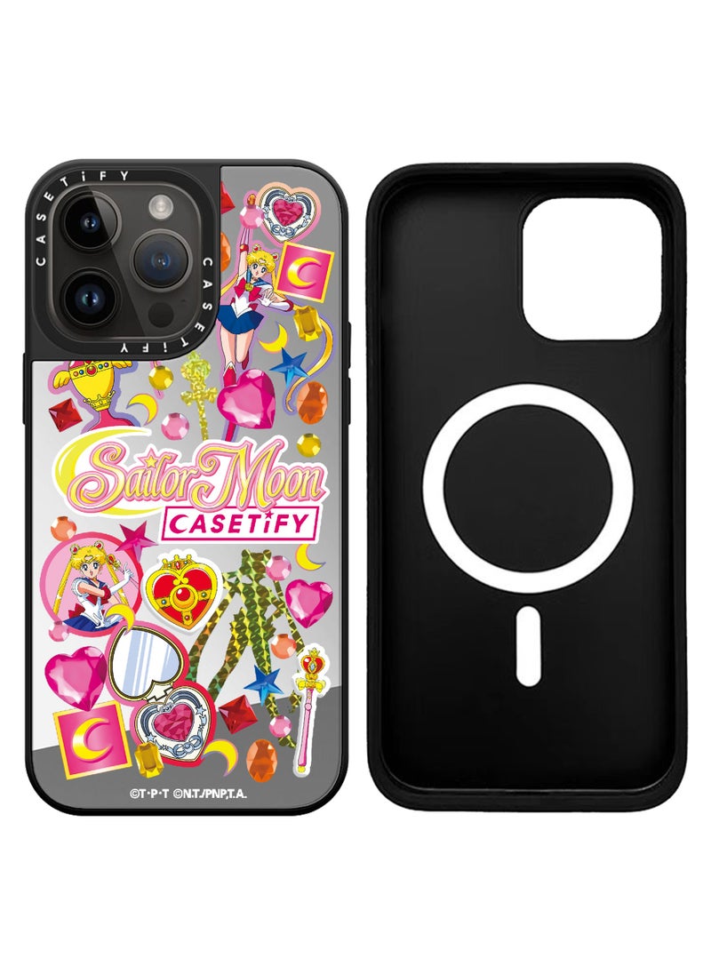 Casetify - Apple iPhone 15 Pro Max Case Sailor Moon Magnetic Adsorption Phone Cover - Mirror Face - Image 1
