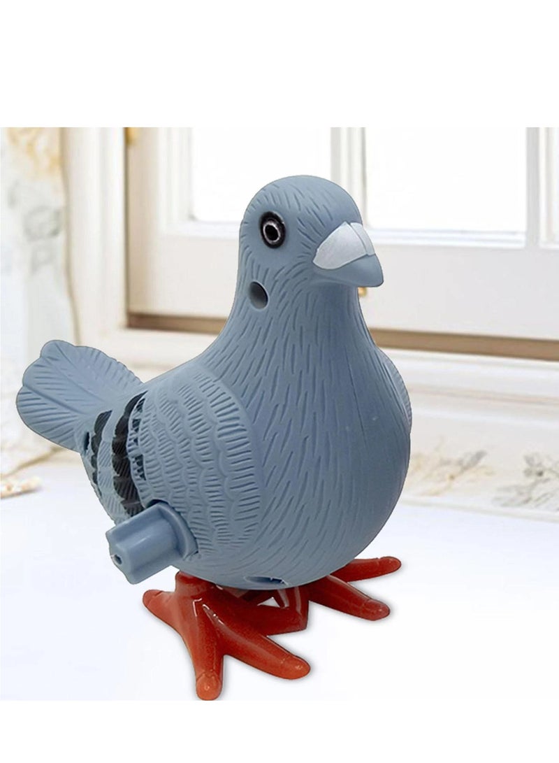 2 Pcs Pigeon Wind-up Toys Pigeons Bird Whistle Pigeon Stuffed Animal Bird Whistle for KidsMini Clockwork Jumping Pigeons for Kids Ideal for Easter Birthdays Party Favors and Student Prizes  - Image 5
