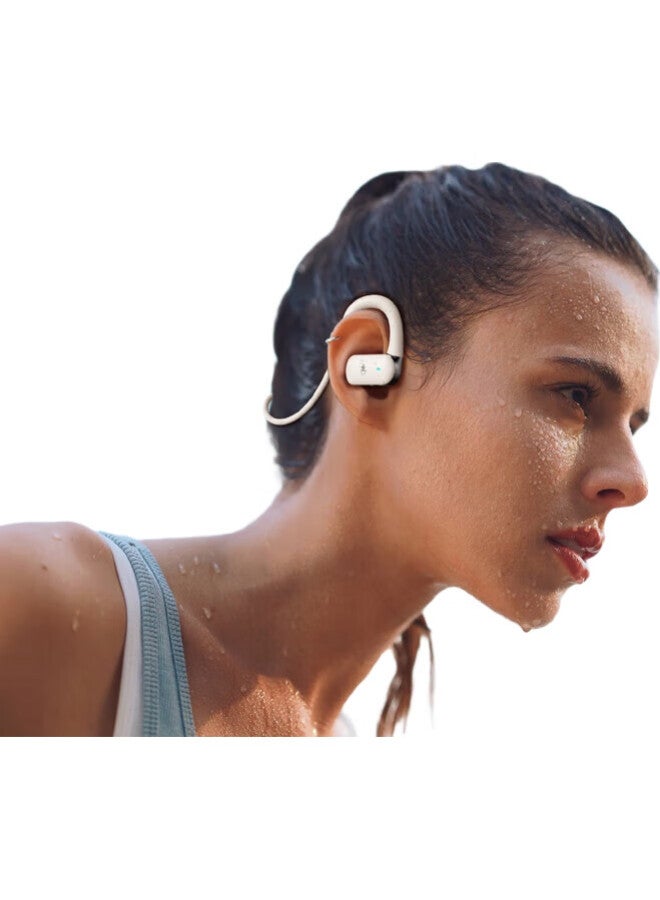Newmine سماعات بلوتوث Hm-50، مفهوم توصيل العظام، تصميم مفتوح حقيقي لاسلكي، ليست داخل الأذن، تصميم خطاف الأذن، للرياضة والجري، مقاومة للماء، عمر بطارية طويل، وظيفة المكالمات، تقليل الضوضاء، مناسبة لأبل، هواوي، شاومي - Image 1