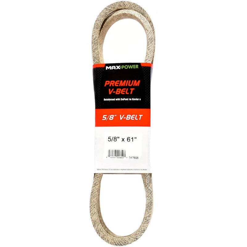 Maxpower 347606 Premium Belt Reinforced with Kevlar Fiber Cords, 5/8" x 61" - Image 1