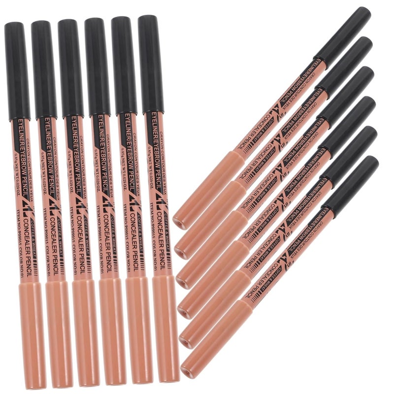 12pcs Eyebrow Kit Pencils Makeup Women Eyebrow Pencil Concealer Brow Makeup Tool - Image 1