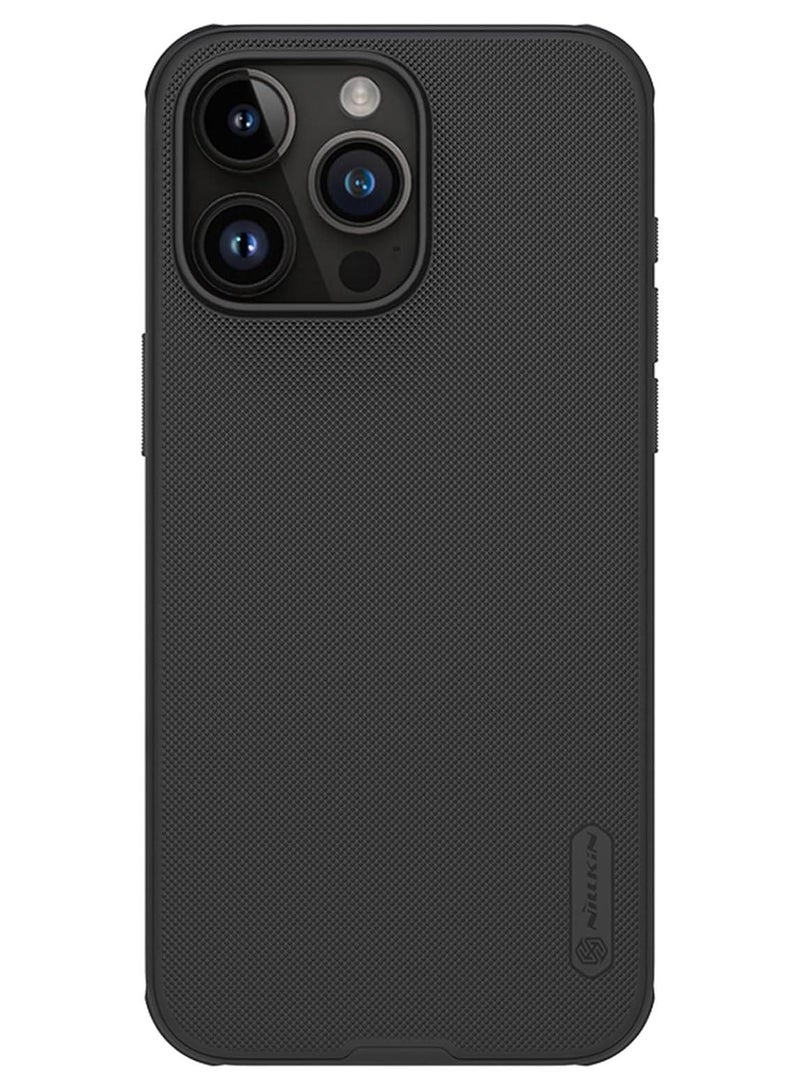 Nillkin Case Cover Super Frosted Pro  Case Anti-Scratch & Slip For Iphone 15 Pro Max (Black) - Image 1