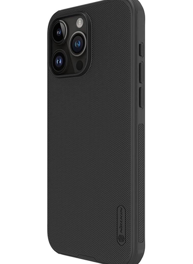 Nillkin Case Cover Super Frosted Pro  Case Anti-Scratch & Slip For Iphone 15 Pro Max (Black) - Image 5