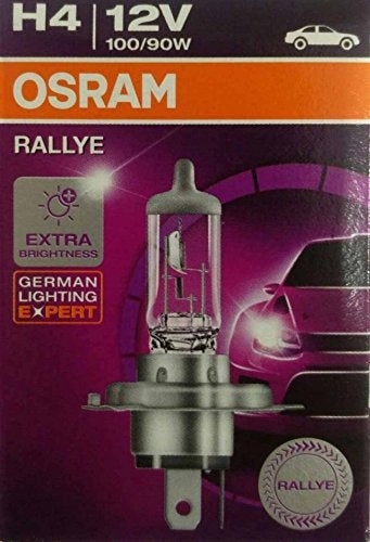 Osram Rallye H4 Halogen 62204 Exterior Headlight Bulb (12V, 100/90W) - Image 4