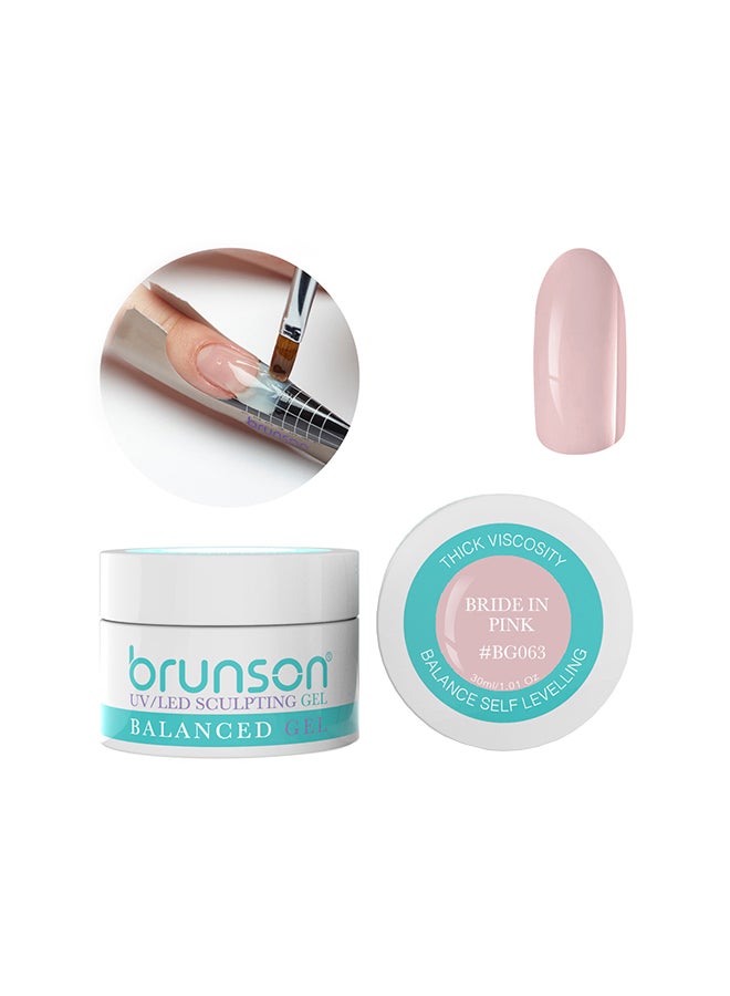 brunson جل بناء كاموفلاژ م sculpting مستوى متوازن جل UV نظام جل الأظافر 30 مل العروس باللون الوردي Bg063
