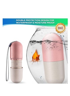 ECVV ECVV Portable Cute Pill Organizer Medication Reminder, Waterproof Pill Container Case to Hold Vitamins Supplements, 7 Day Pillbox for Travel Gym Outdoor  - Image 4