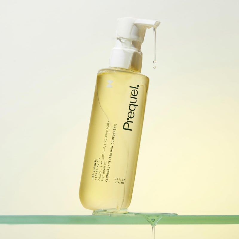Prequel Skin Pre-Gleanse Oil Cleanser for Face. Double Cleansing Oil Skincare for Women with Cica and more. Non-Comedogenic Makeup Remover. Unscented Gentle Formula For All Skin Types. 6.5oz - Image 5