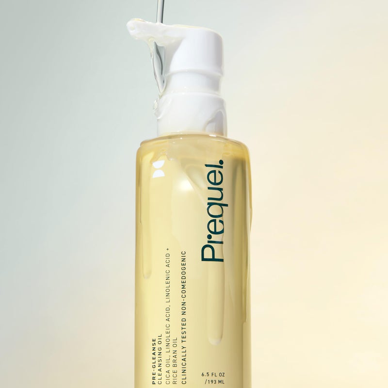 Prequel Skin Pre-Gleanse Oil Cleanser for Face. Double Cleansing Oil Skincare for Women with Cica and more. Non-Comedogenic Makeup Remover. Unscented Gentle Formula For All Skin Types. 6.5oz - Image 4