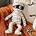 Bunny Chorus Halloween Decor Throw Pillows Cute White Teddy Fleece Mummy Throw Pillows Fun Soft Sherpa Plush Cushion Halloween Decorations Indoor for Home Sofa Bed Office Couch Living Room - Image 3