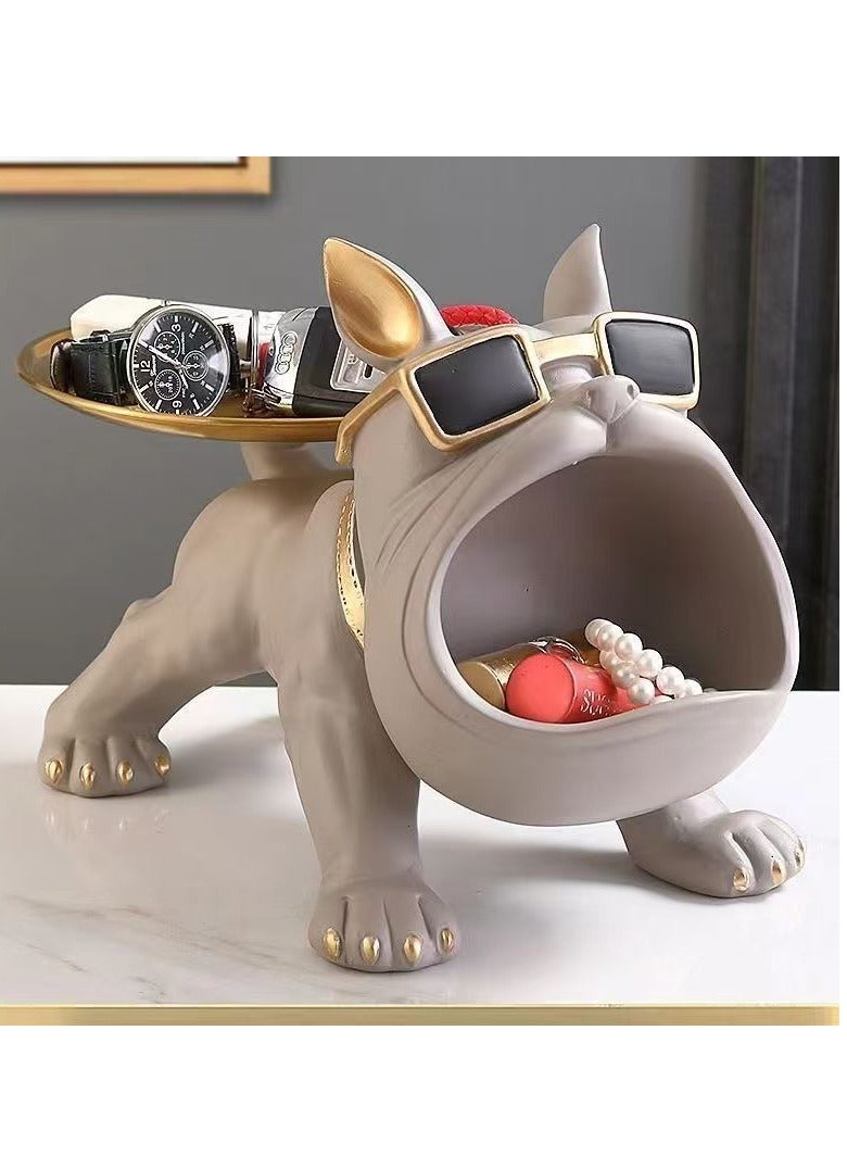 French Bulldog Key, Coin, Accessory and Living Room Or Entrance Decoration, Unique Design with Elegant Finish, Available in Multiple Colors - Image 1
