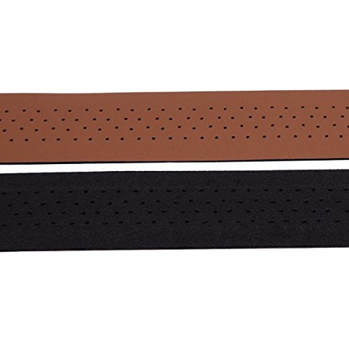 KINGOU Brown Synthetic Leather Road Bike Handlebar Tape Bicycle Bar Tapes - 2PCS Per Set - Image 4