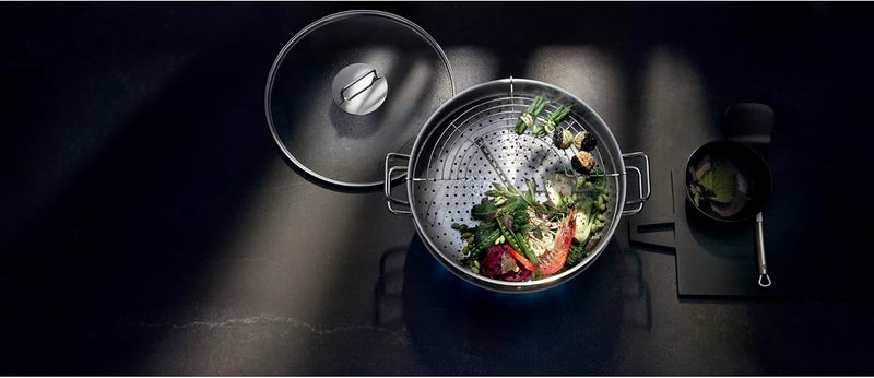WMF All-in-One Macao Wok Cooking set 4PC, Stainless Steel. Oven Safe. - Image 2