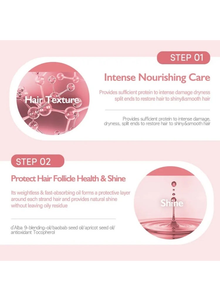 d'Alba Dry, Damaged & Dull Hair Repair – d’Alba Hair Perfume Serum + Aromatic Spray Serum Set for Shine, Softness & Breakage Protection - Image 5