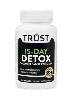 Trust 15 Day Detox Colon Cleansing Formula 30 Capsules - pzsku/Z44B30DE35F5B1BF28A52Z/45/_/1725886008/dd60dc01-6da4-4ea3-a1fd-bd1d52f29122