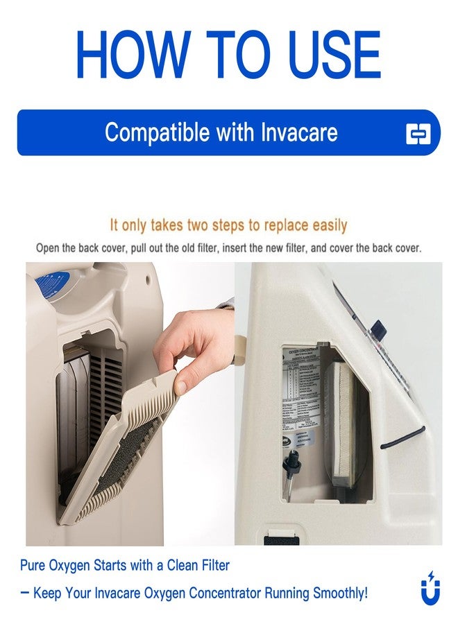 فلتر مدخل ثلاثي 1131249 لجهاز Invacare Perfecto Platinum، فلتر مدخل جهاز تركيز الأكسجين - Image 4