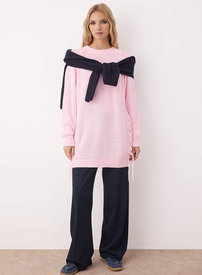 trendyol Pink Knitted Detailed Sweater - Image 4