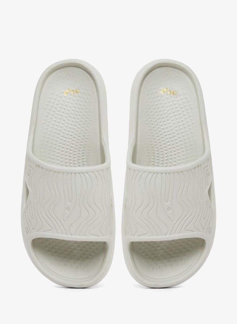 Styli Men White Comfort Slip-On Slides - Image 5