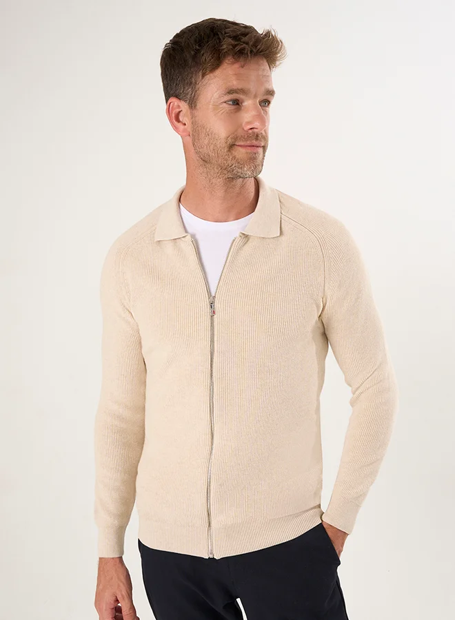 FELIX HARDY Full Zip Knit Cardigan