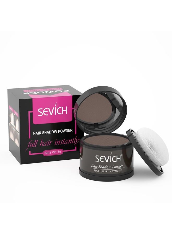 Sevich Hairline Powder，Instantly Conceals Hair Loss, Root Touch up Powder, Hair Shadow Toppers for Women & Men, Touch Up for Thinning Gray Hair, Windproof & Sweatproof, Dark Brown - Image 1