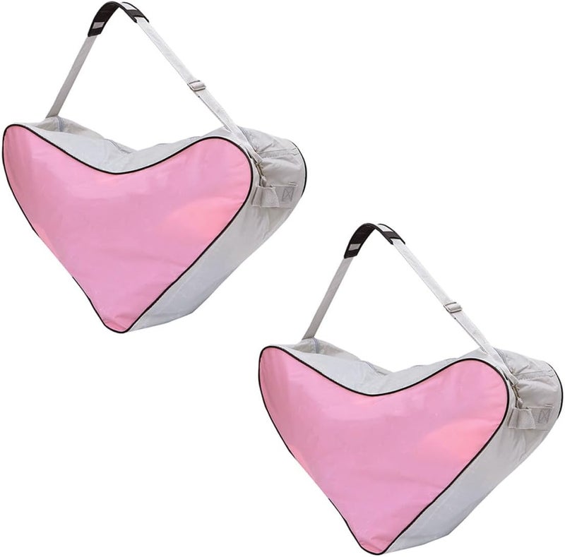 2 Pcs Ice Skates Storage Bag Roller Skates Handbag Protective Outdoor Skating Shoes Pouch for Youth and Adults - Image 1