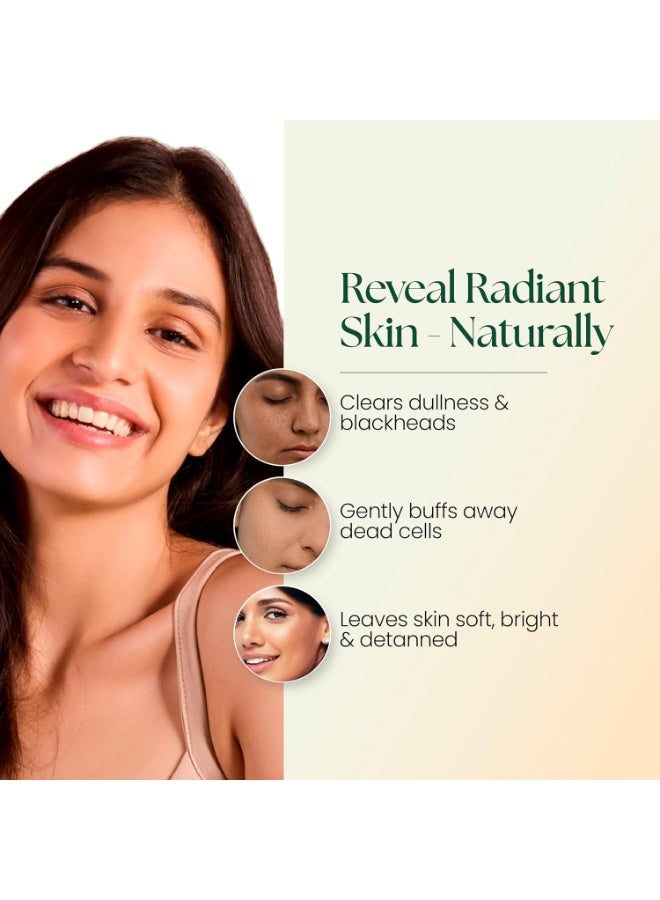 Moha: Herbal Scrub, walnut,Orange peel,Nutmeg,Olive,Rose,50g*2 - Image 2
