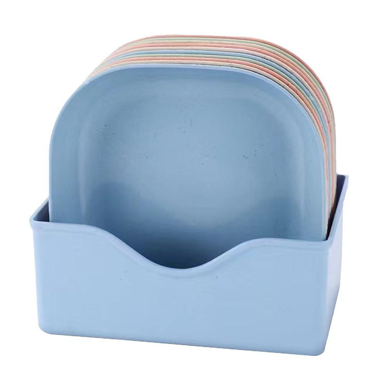 Bone-spitting dish, new small household dish for pickles, plastic snack and cake dish, tabletop trash plate. - Image 1