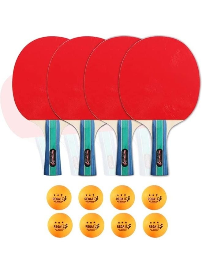 Nariele 12-Piece Table Tennis Racket Set - Image 2