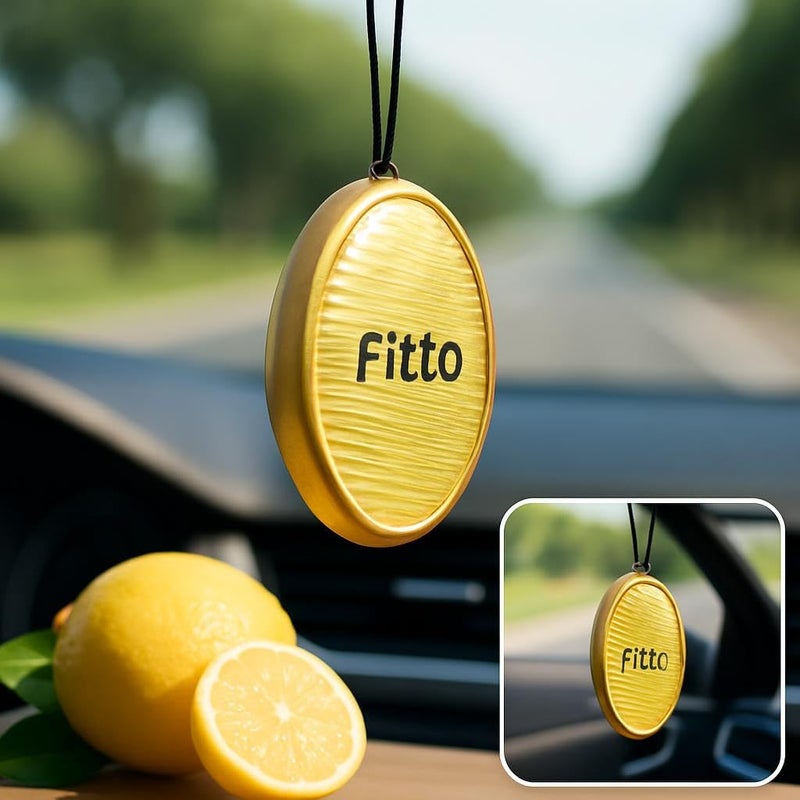 Fitto Car Air Freshener  Scent Pack of 3 Long Lasting Hanging Perfume for Car Interior - Image 2