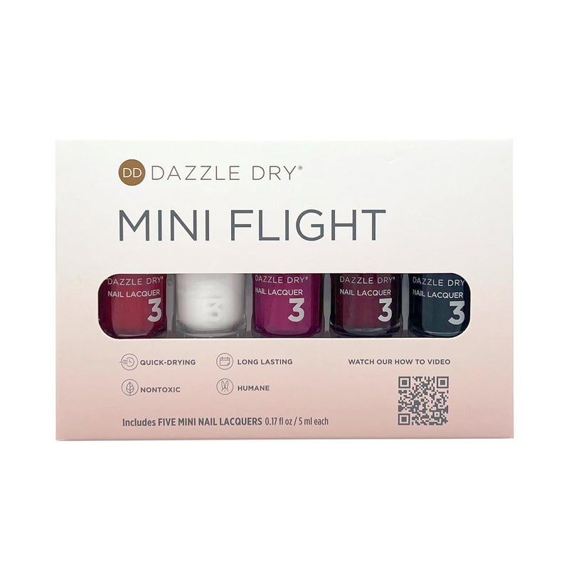 Dazzle Dry Mini Flight - Ready, Set, Dry in 5-5 Mini Lacquers
