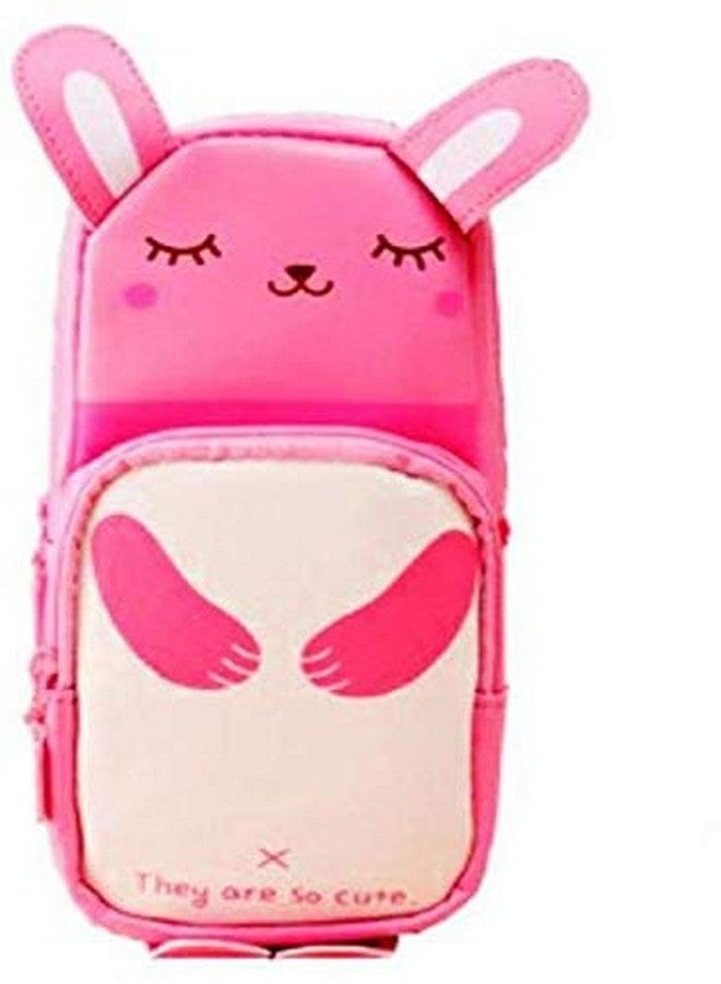 True Human Bunny Rabbit Pencil Pouch Pencil Box for Girls, Boys,Students,Kids - Image 1