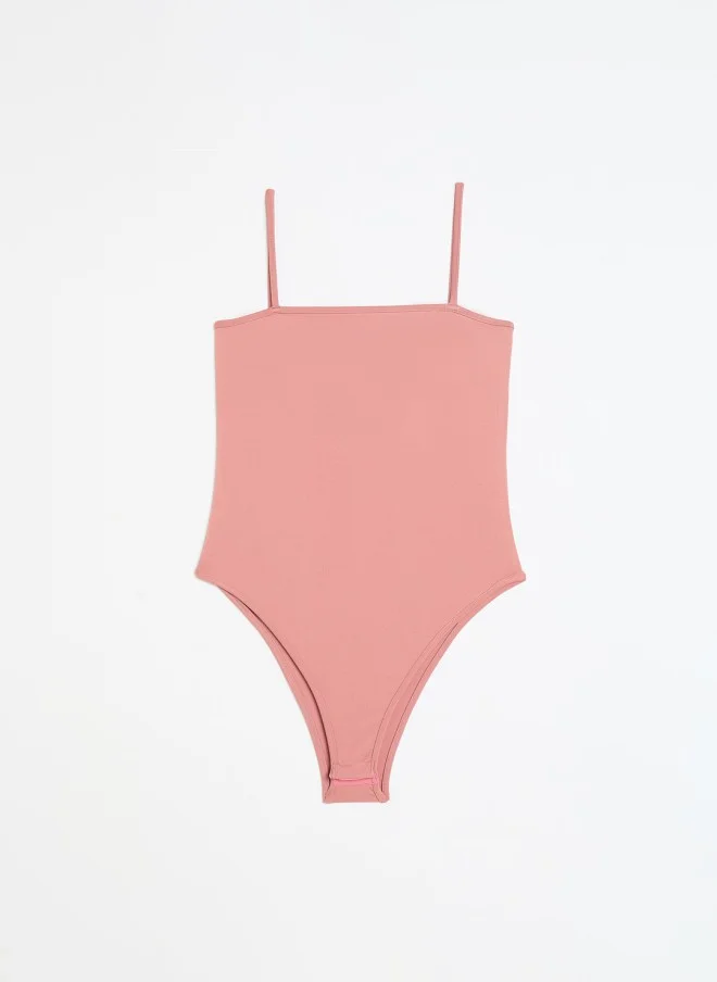 ساسافراس Pink Strappy Bodysuit for Women