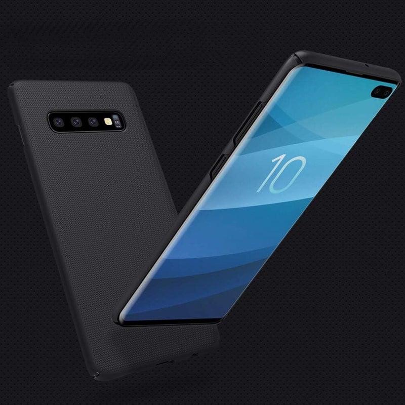 Nillkin Super Frosted Shield Series Cover Case Designed For Samsung Galaxy S10 Plus Black - Image 2