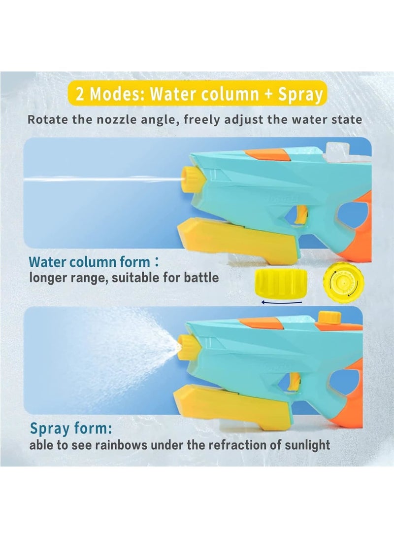 SOLARAE Water Pistols for Kids Water Toy, 2 Pack Water Pistol Long Range with Spray Modes, Water Toys for Adults Water Toys for Kids Outdoor Swimming Pool Summer Beach Garden (2 * 600 ml) - Image 5