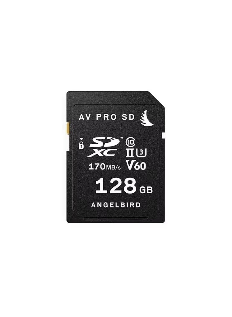 Angelbird AV PRO SD MK2 Card 128GB, UHS-II / V60 / U3 / Class 10, Read Speed: 280 MB/s - AB-AVP128SDMK2V60 - Image 1
