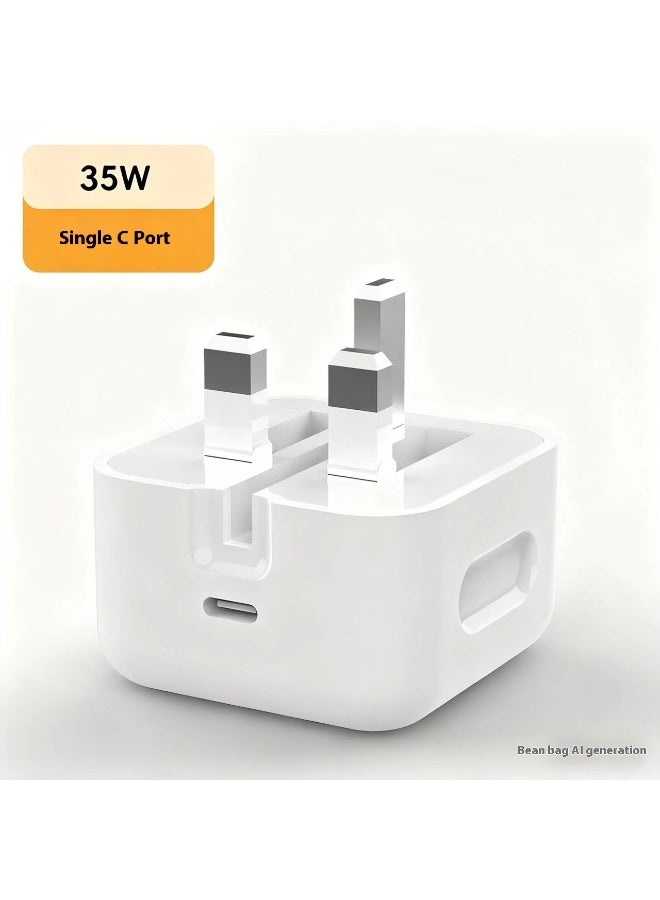 iPhone Charger Fast Charging 35W USB-C Travel Power Adapter is compatible with iPhone 16/15/14/14 Pro/14 Pro Max/14 Plus/13/12/SE2020/11/XR/XS Max/X/iPad, Samsung Galaxy and all Type C phones