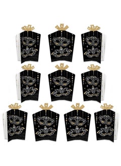 Masquerade Table Decorations Venetian Mask Party Fold And Flare Centerpieces 10 Count