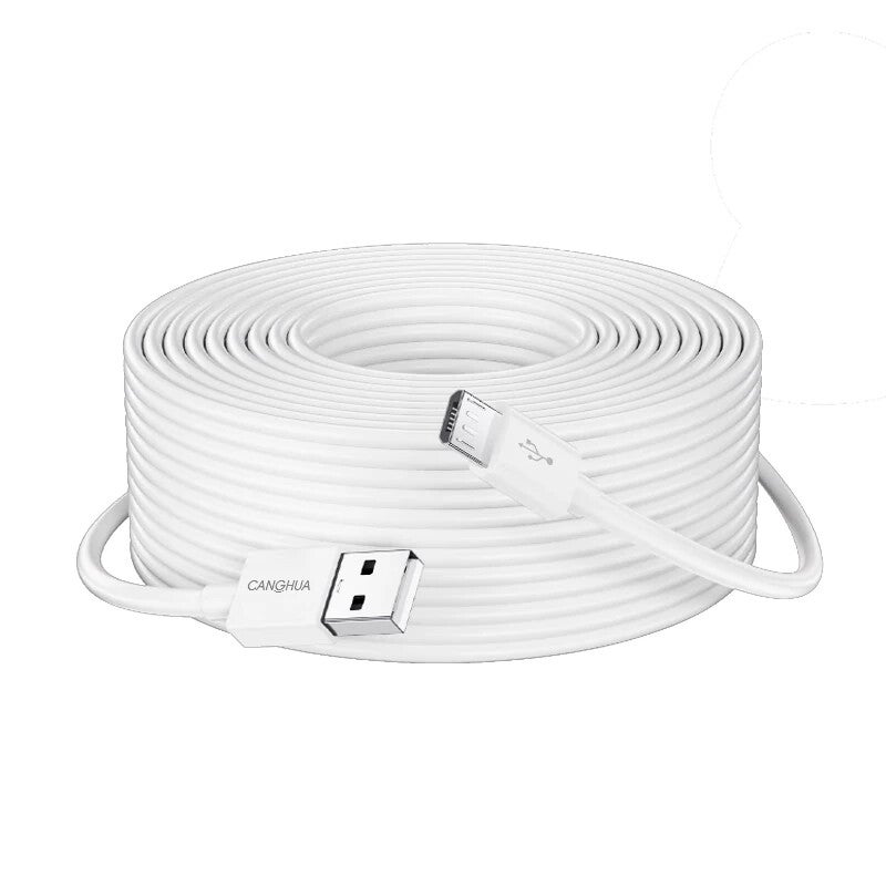 JD Jing Zao CangHua Extension Cable for Xiaomi 360, Ezviz, Huawei, Lechange, Xiaoyi, Xiaobai, TP-Link Cameras - 3M Power and Data Charging Cable for Android - Image 5