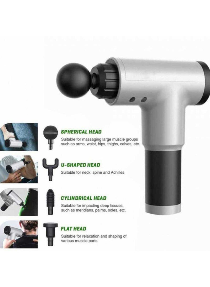 Experience Instant Muscle Relief with the Professional Massage Gun – Deep Tissue Power for Effective Recovery and Relaxation, Perfect for Athletes and Fitness Enthusiasts, Featuring a Safe Lithium Battery, Multiple Intensity Levels, and Portable USB Charging for Ultimate Convenience Anywhere, Anytime - Image 4