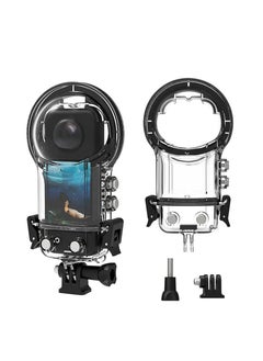 KASTWAVE Waterproof Housing Case for Insta360 X3 Action Case, Double Lock Dive Protective Housing Shell WIth Bracket Mount Accessories, 30M Underwater Diving Protection  - Image 1