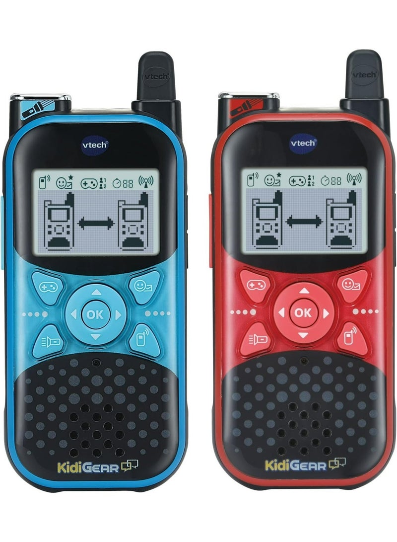 VTech KidiGear Walkie Talkies Explorer – Kids' indoor and Outdoor Walkie Talkies with Secure Digital Connection, Torch, Voice Effects, Animations & Games | Toy for Ages 5–7+ - Image 1