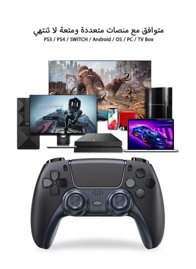 Generic - Wireless Bluetooth Game Controller for Game Console PS3 PS4 PC iOS  Supports Wireless Mode and USB Wired Mode Multi-Device Compatibility Bluetooth Wireless Gamepad - Image 1