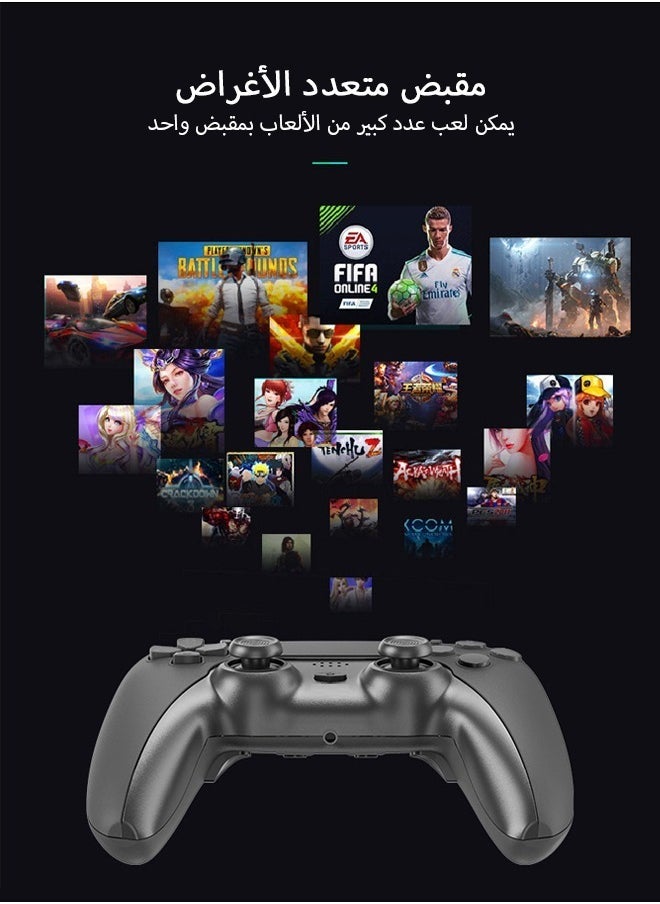 Generic - Wireless Bluetooth Game Controller for Game Console PS3 PS4 PC iOS  Supports Wireless Mode and USB Wired Mode Multi-Device Compatibility Bluetooth Wireless Gamepad - Image 1