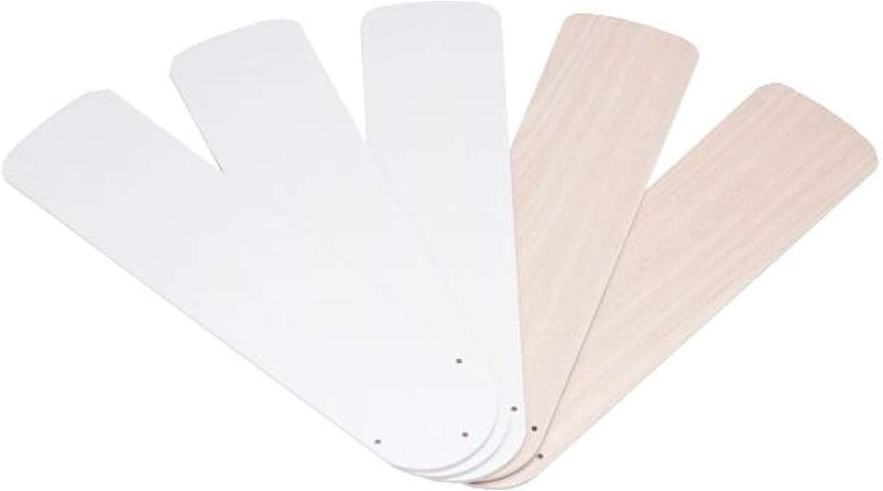 Ciata 42-Inch White/Bleached Oak Ceiling Fans Replacement Fan Blades - 5 Pack - Image 1