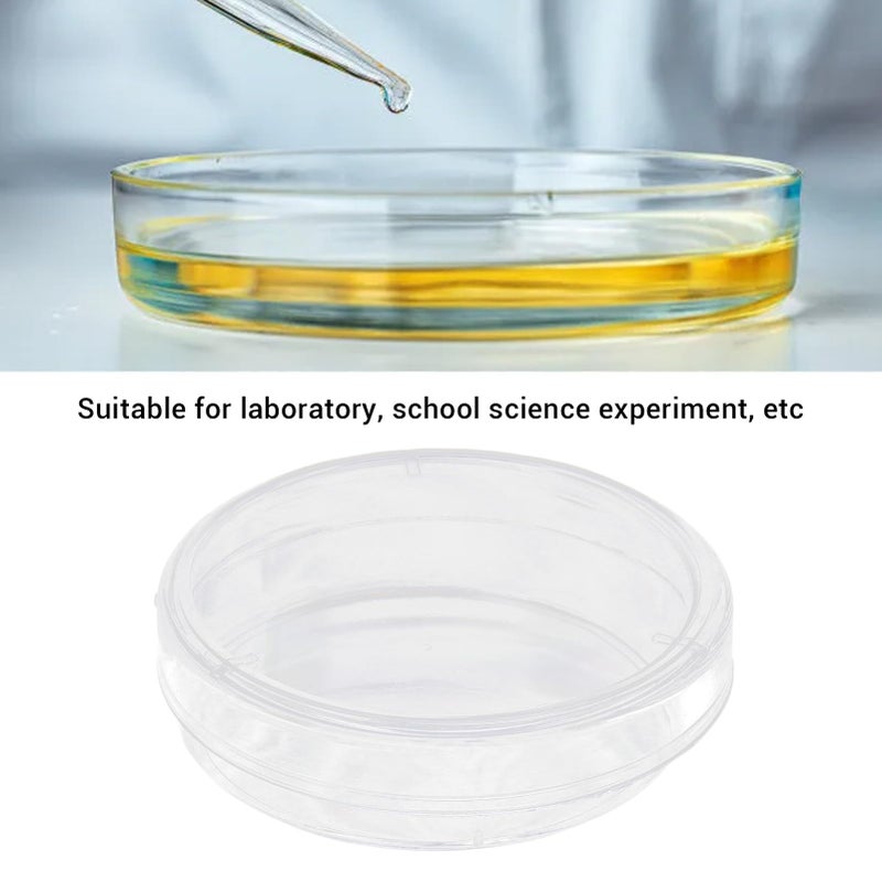 Stackable Plastic Petri Dishes With Lids 35mm Diameter 10mm Depth For Laboratory Science Projects - Image 3