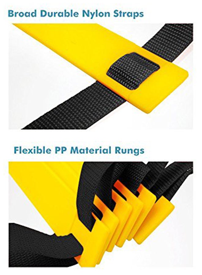 تينيتور سلم للتدريب على الحركة السريعة مكون من 12 درجة لكرة القدم 2.99999999694X16.99999998266X3.99999999592بوصة - Image 3