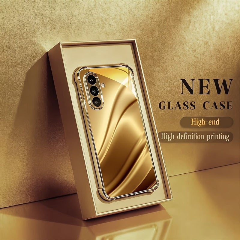 Mixed Color Shatterproof Tempered Glass Phone Case For Samsung Galaxy S25 FE 4G 5G - Image 2