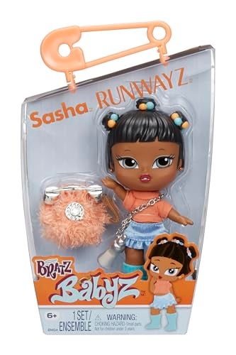 Bratz Babyz Runwayz Sasha Collectible Fashion Doll with Real Fashions - Image 1