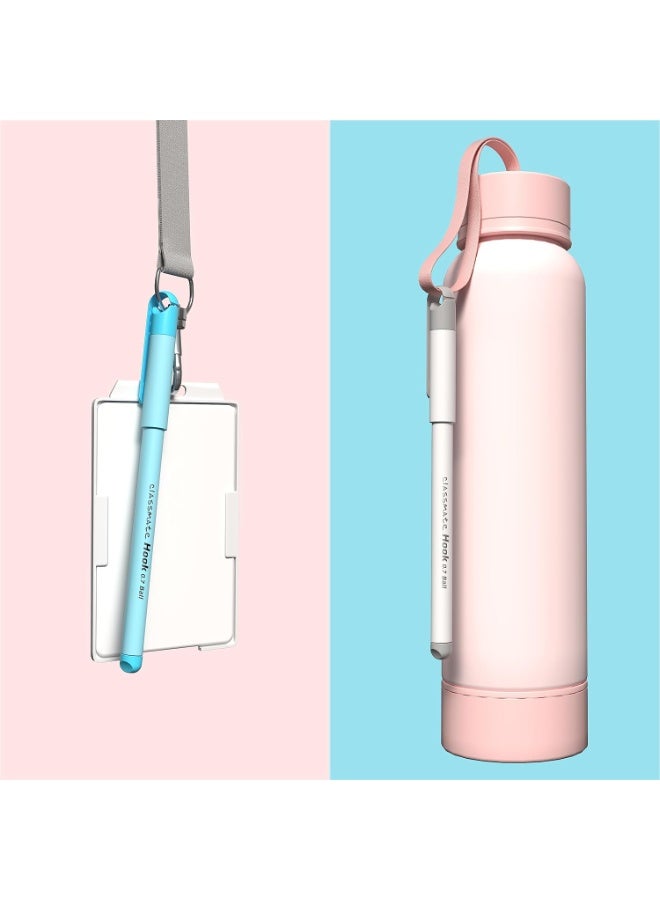 Classmate Hook Ball Pen- Blue (Pack of 10)|Multicolour Body Pens|Attractive Pastel Shades for Boys & Girls|Smooth Writing Ball Pen|Unique Design - Image 2