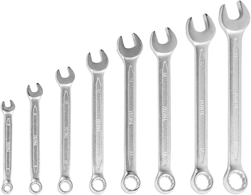 TOTAL 8-Piece Combination Spanner Set (6-19 mm) - Image 2